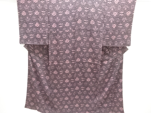 JAPANESE KIMONO / ANTIQUE KIMONO / TAISHO ROMAN STYLE / KINSHA / SILK / KIKKO